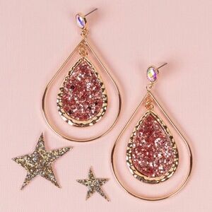 Glitter Drop Earrings